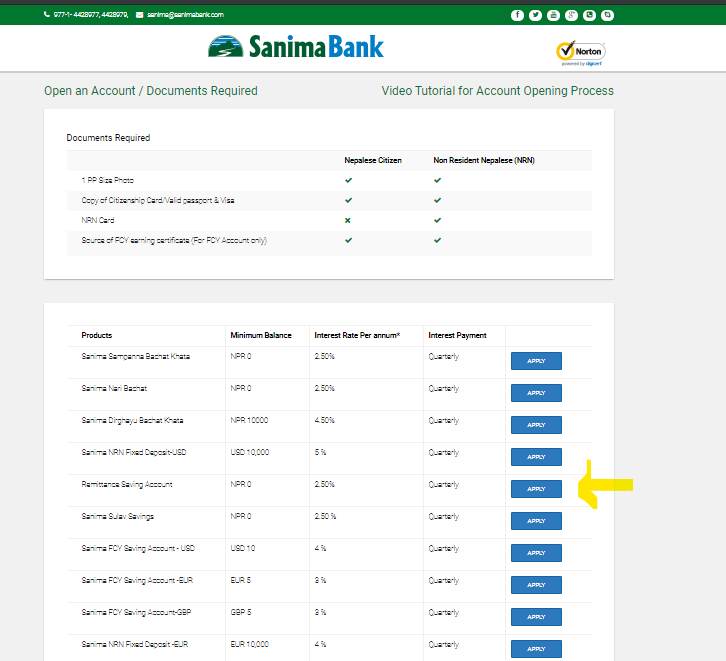 how to open bank account in nepal from cyprus