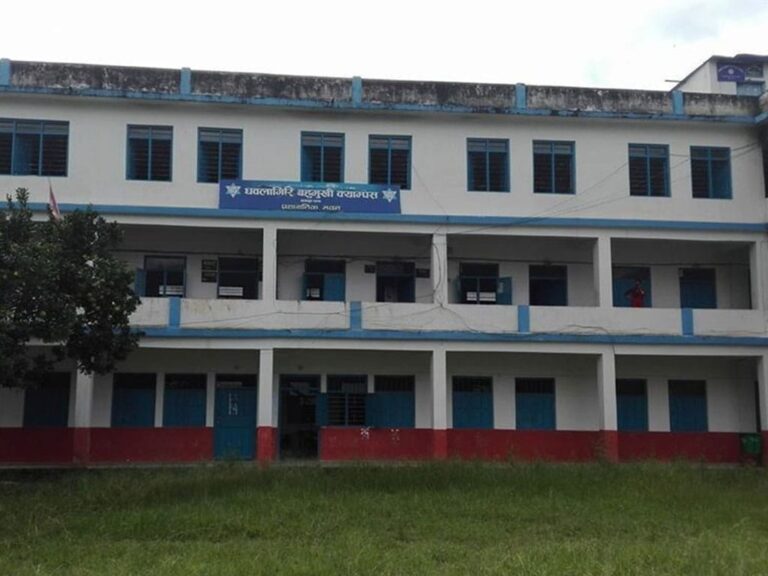 पाँच वर्षमा बन्यो धौलागिरि क्याम्पसको पुस्तकालय भवन