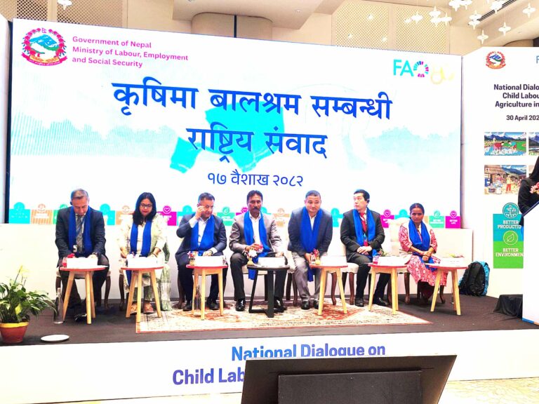 बालश्रम अन्त्य गरी विश्व मञ्चमा गरिएका प्रतिबद्धता पूरा गर्नुपर्छः श्रममन्त्री