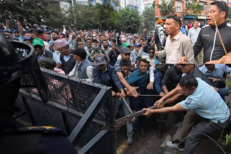 शिक्षक आन्दोलनका क्रममा घम्साघम्सी,अशान्त बन्यो माहोल