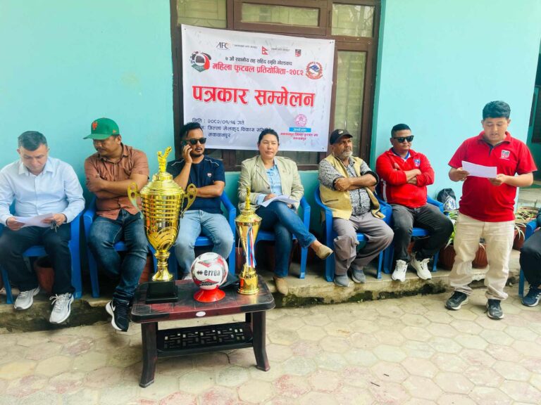 हेटौंडामा महिला राष्ट्रिय गोल्डकप फुटबल हुने