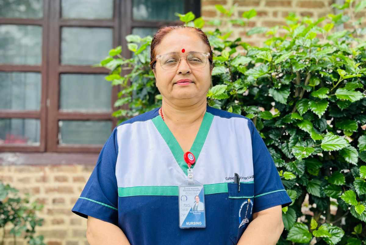 बिरामीको सेवामा समर्पित नर्स गंगा