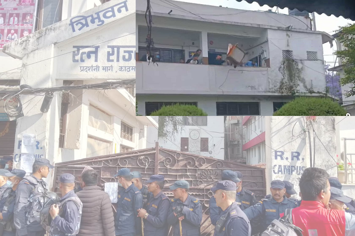आरआर क्याम्पसमा तोडफोड गर्ने नेविसंघका १९ जनाविरुद्ध पक्राउ पुर्जी जारी