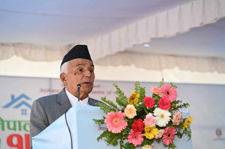 उत्पादन र उत्पादकत्व वृद्धिमा राष्ट्रपतिको जोड