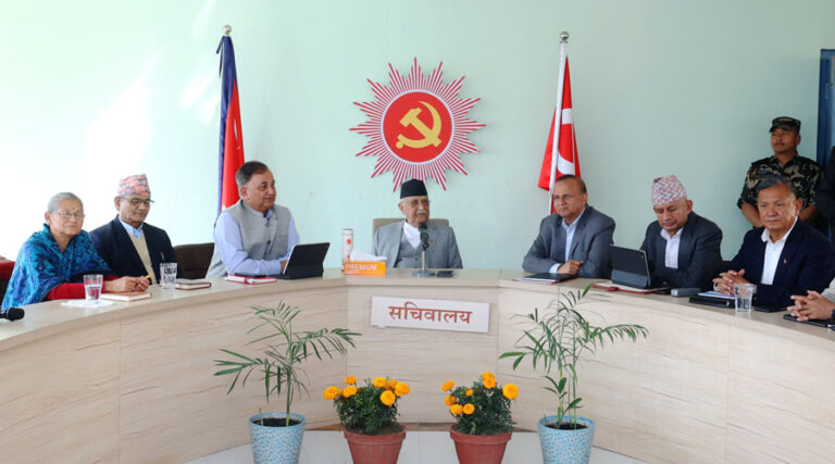 एमाले सचिवालय बैठक जारी