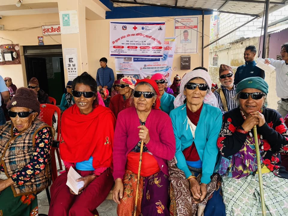 निःशुल्क आँखा शिविरबाट सात सय जना लाभान्वित
