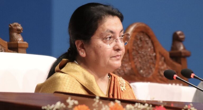पूर्वराष्ट्रपति भण्डारी चीन जाँदै