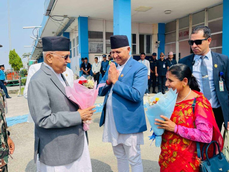 प्रधानमन्त्री ओली लुम्बिनीमा