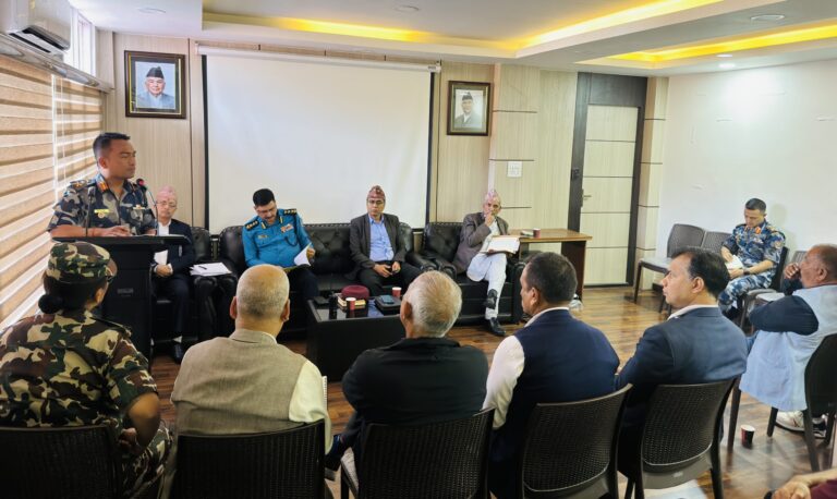 मनसुनले निम्त्याउने विपद् व्यवस्थापन पूर्वतयारीबारे छलफल