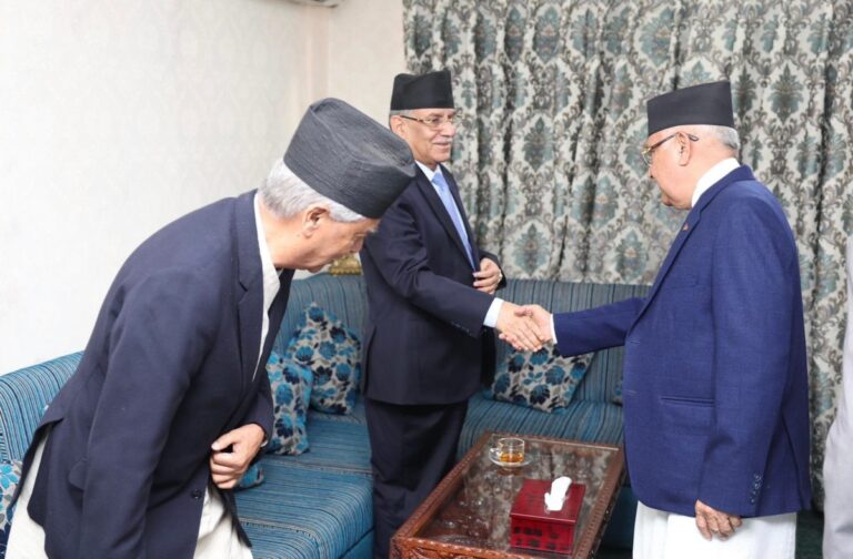 ‘बेड रेस्ट’ सदुपयोग गर्दै एमालेसँग छलफलमा प्रचण्ड, कांग्रेस-एमाले किचलोले सरकार ढल्ने जोखिम