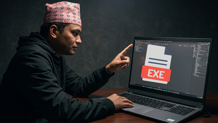 अपरिचित व्यक्तिबाट आएको .exe फाइल क्लिक गर्दा ह्याक हुन सक्छ तपाईंको कम्प्युटर