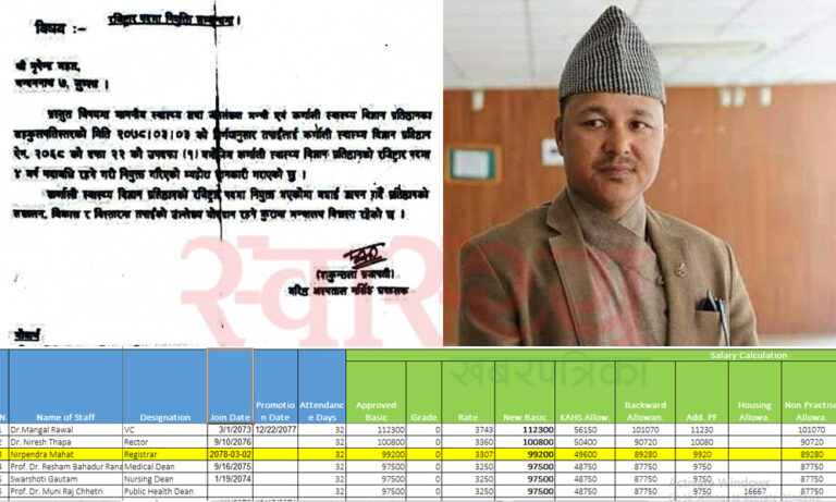कर्णाली स्वास्थ्य विज्ञान प्रतिष्ठानका रजिष्ट्रार महतको कार्यकाल सकियो
