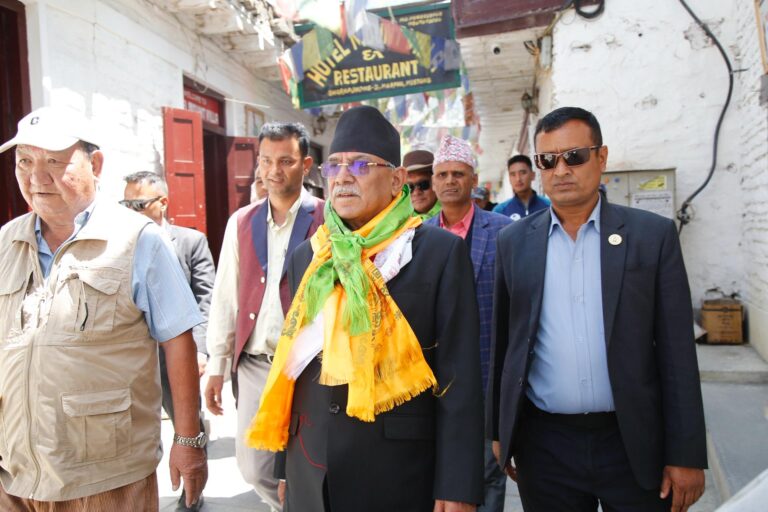 कोरला नाकामा पूर्वाधार निर्माण गर्ने नेपाल-चीन सहमति कार्यान्वन हुँदै जानेछ: अध्यक्ष दाहाल