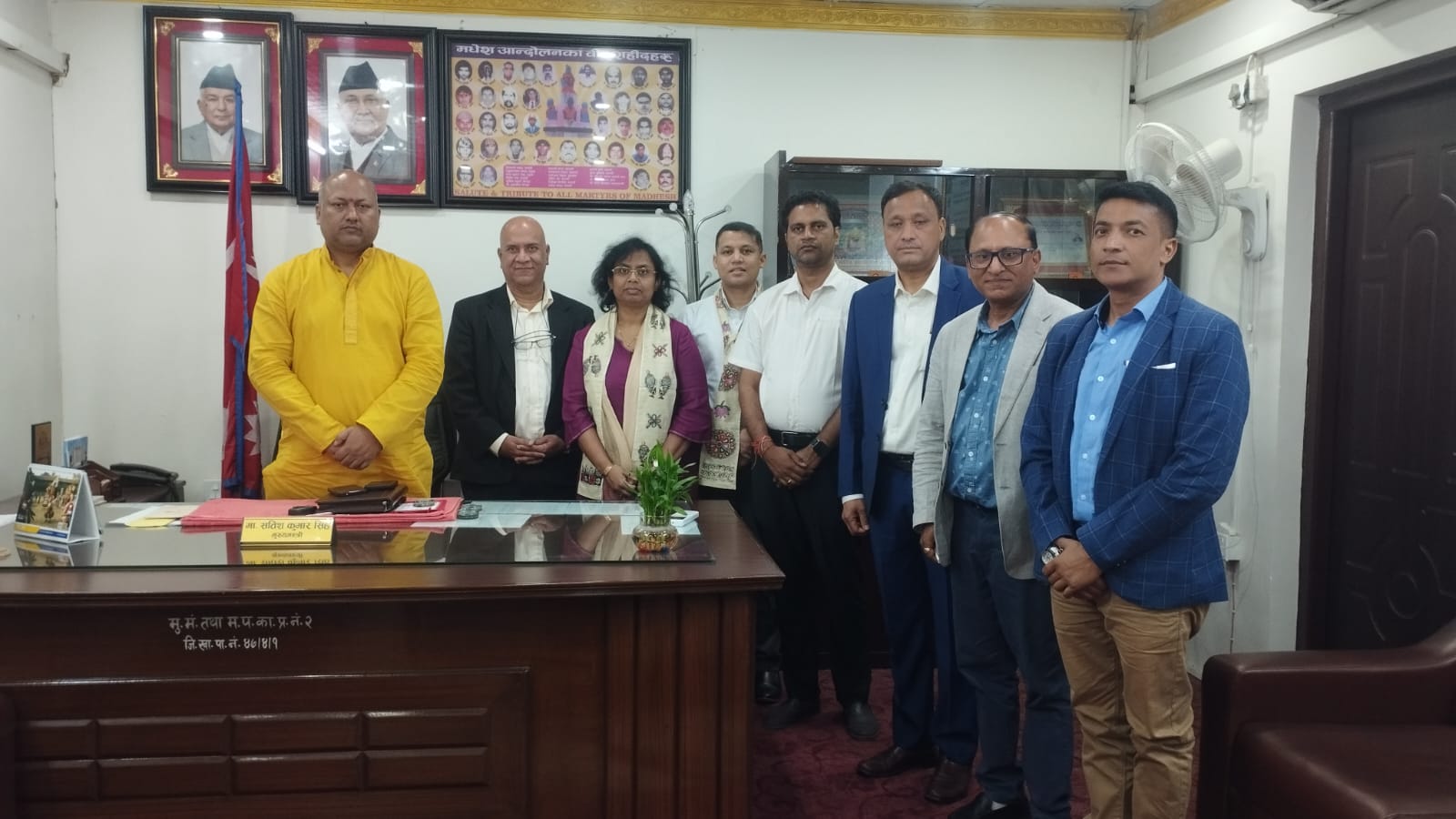 मुख्यमन्त्री सिंहसँग एडिबी टोलीको भेट