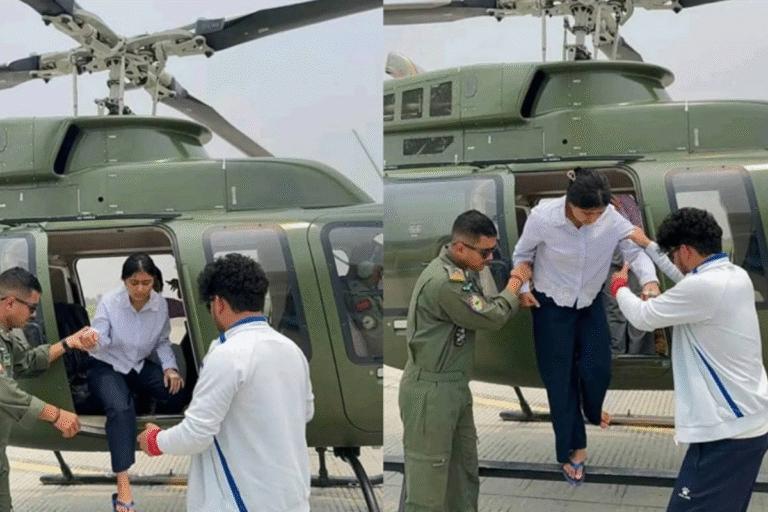 रचना रिमाललाई स्वास्थ्यमा समस्या, सेनाको हेलिकप्टरमार्फत उद्दार