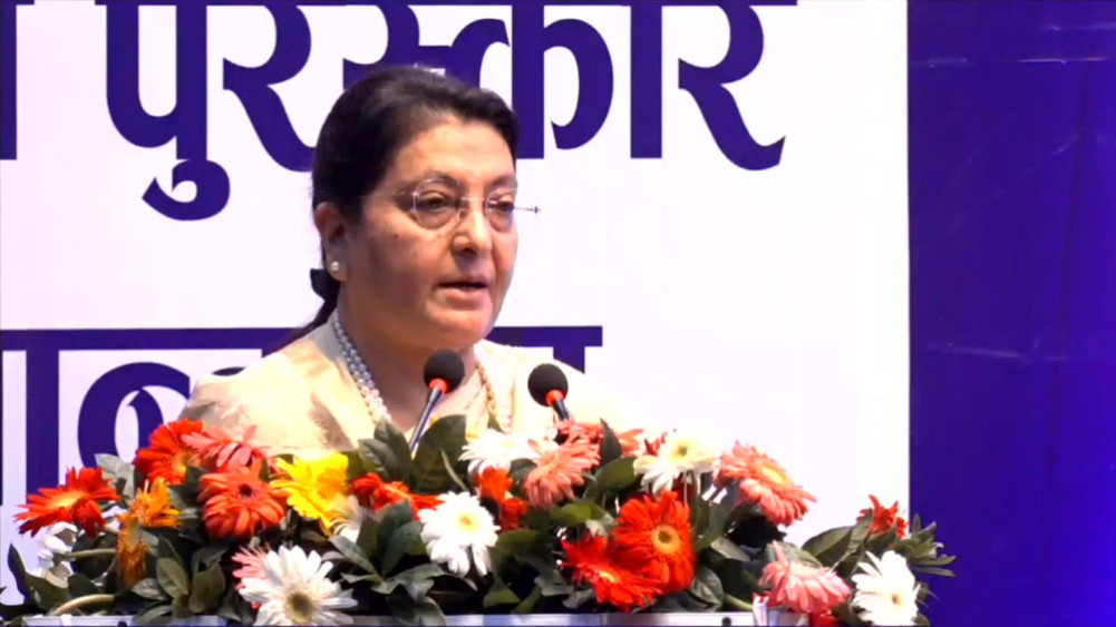 राजनीतिमा फर्किएको पूर्वराष्ट्रपति भण्डारीको उद्घोष