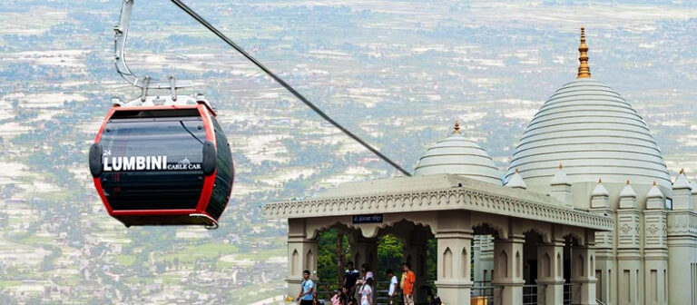 लुम्बिनी केबलकार चढ्न पुगे दुई वर्षमा साढे तीन लाख पर्यटक