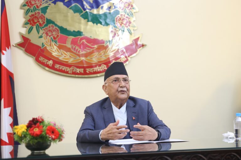 विश्वमा नयाँ वित्तीय व्यवस्था र सशक्त सहकार्यमा प्रधानमन्त्री ओलीको जोड