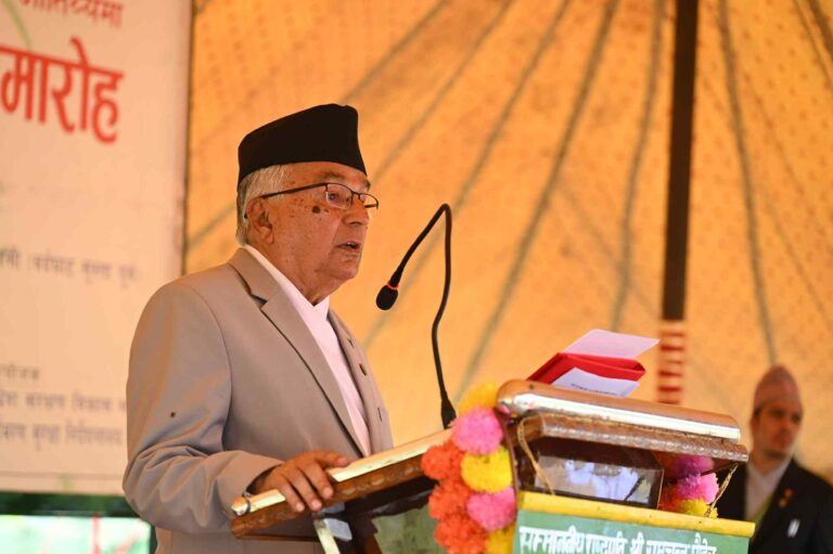 संस्थामा अनुशासन र कर्तव्यपरायणता भए मात्रै चुरे संरक्षणको काम प्रभावकारी हुन्छ : राष्ट्रपति पौडेल