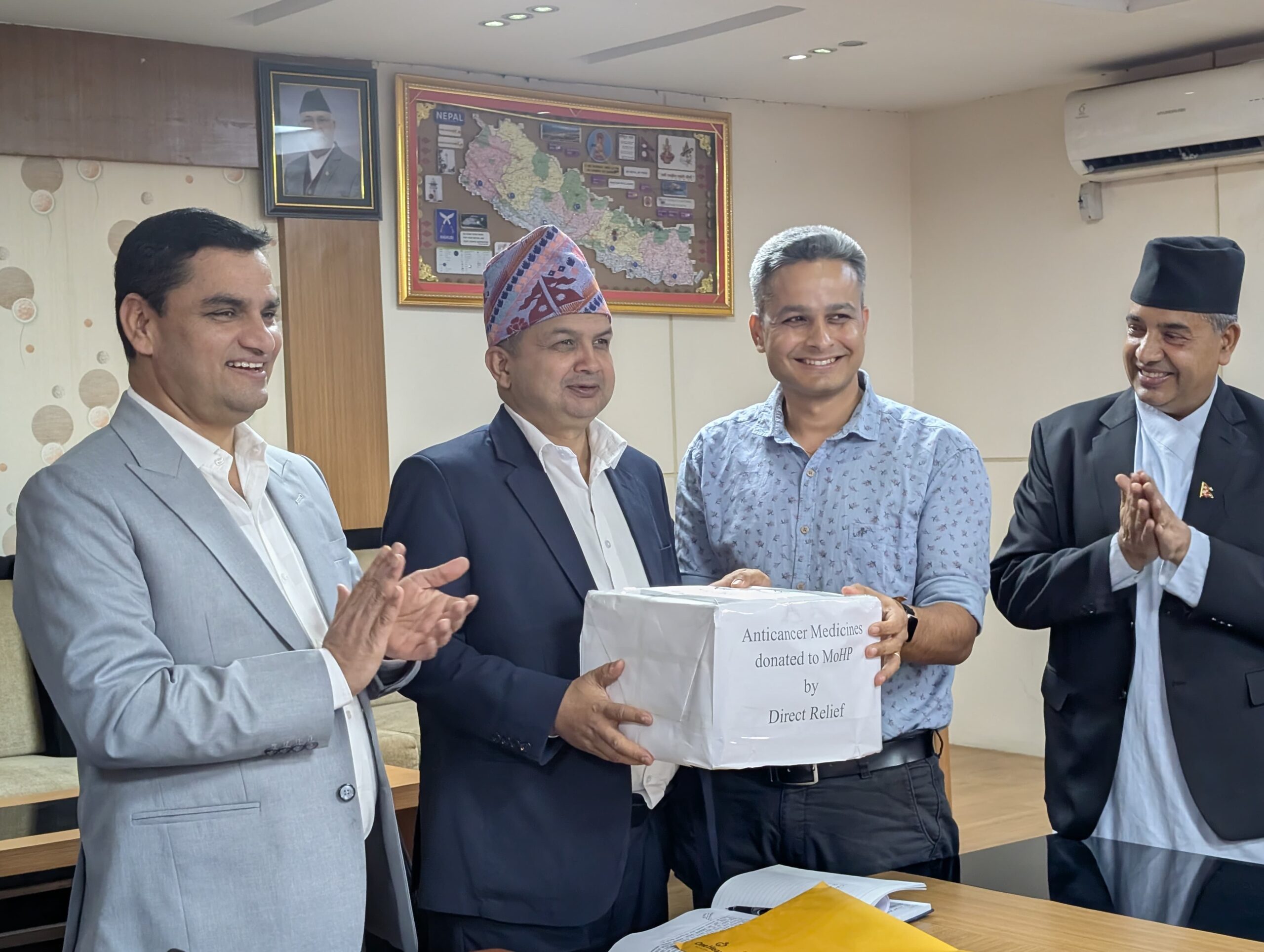 क्यान्सरका  ३७ प्रकारका औषधि निःशुल्क उपलब्ध गराउँदै स्वास्थ्य मन्त्रालय
